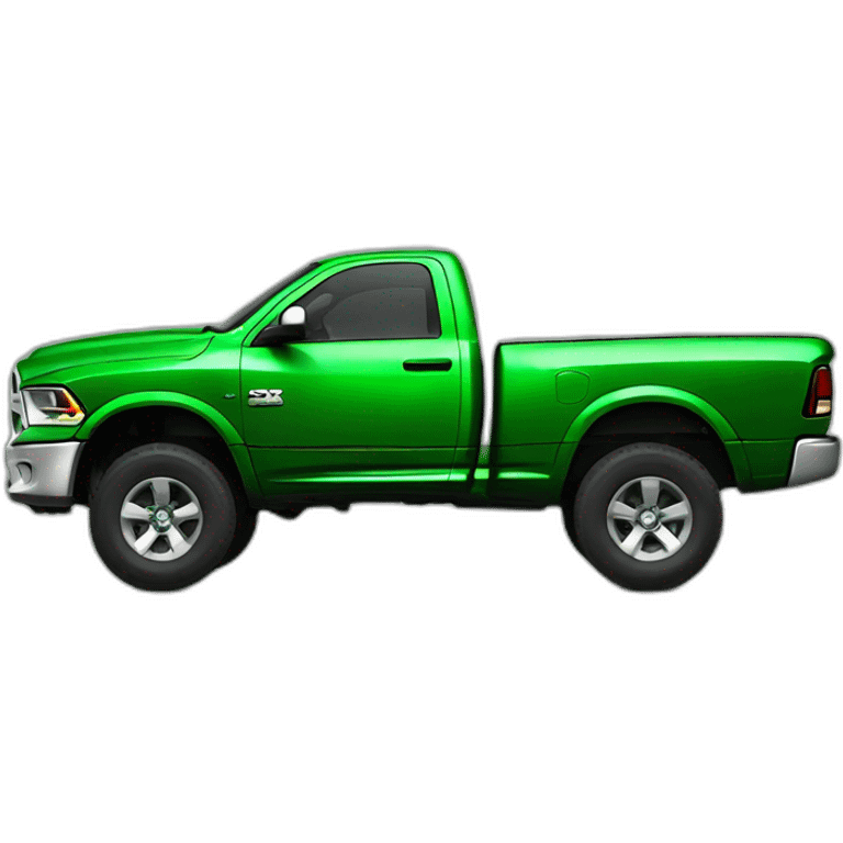 Green dodge ram emoji