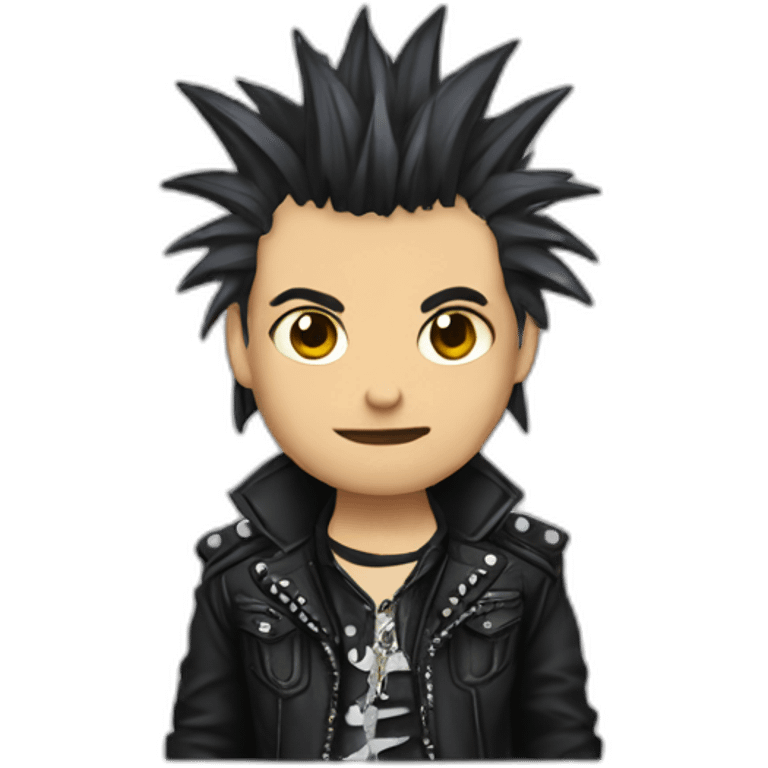 Punk gótico coleta emoji