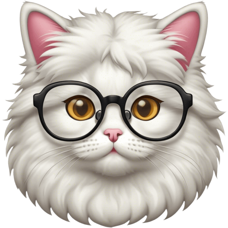 cat wearing glases  emoji