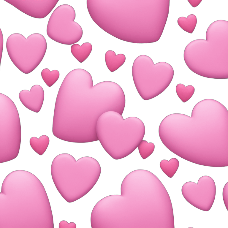 Heart pink and flowers emoji