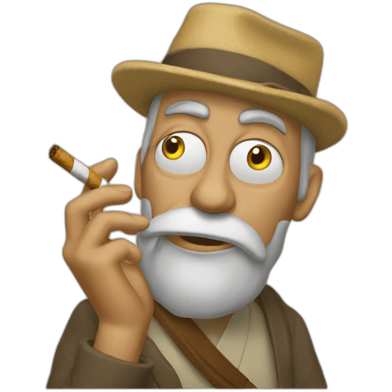 Homère smokes emoji