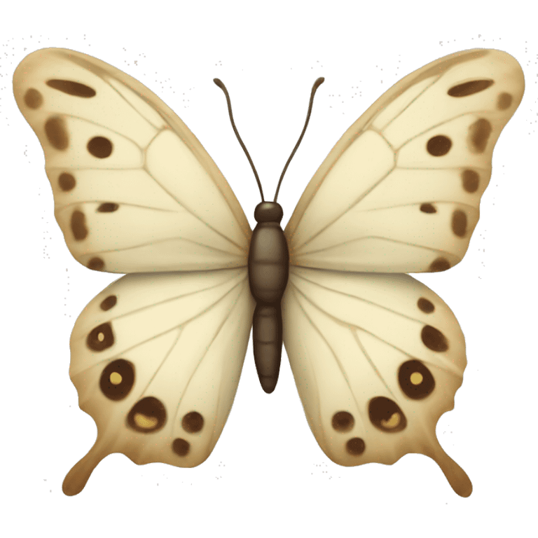 cream butterfly  emoji