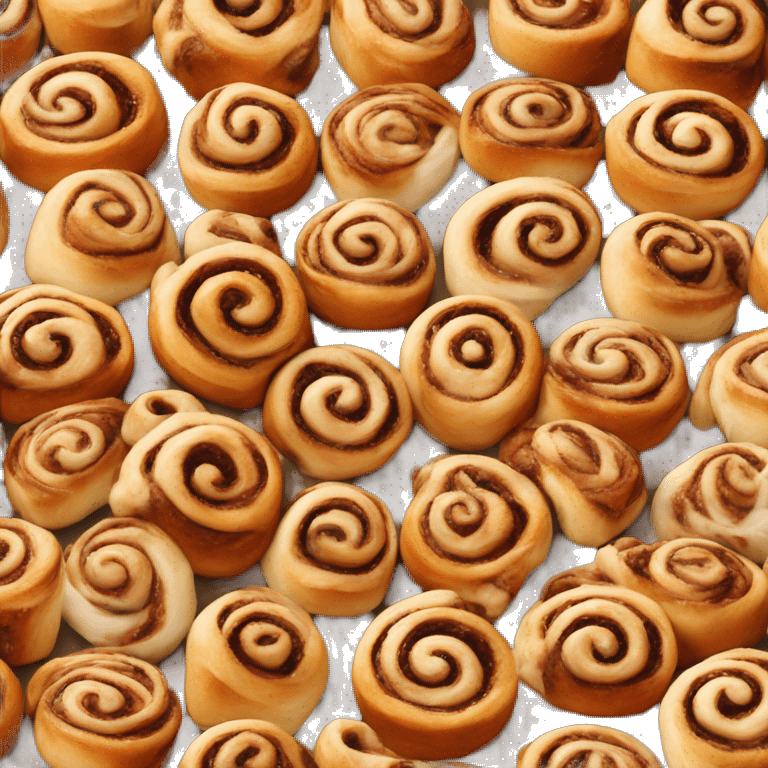 A lot of cinnamon rolls  emoji