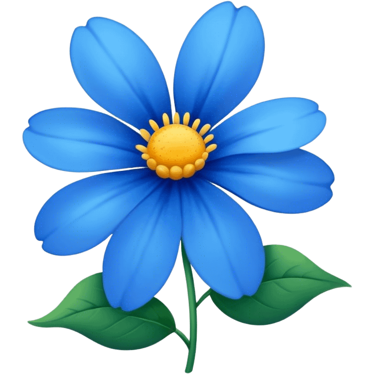 Blue flower emoji