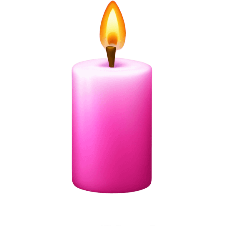 Pink candle emoji