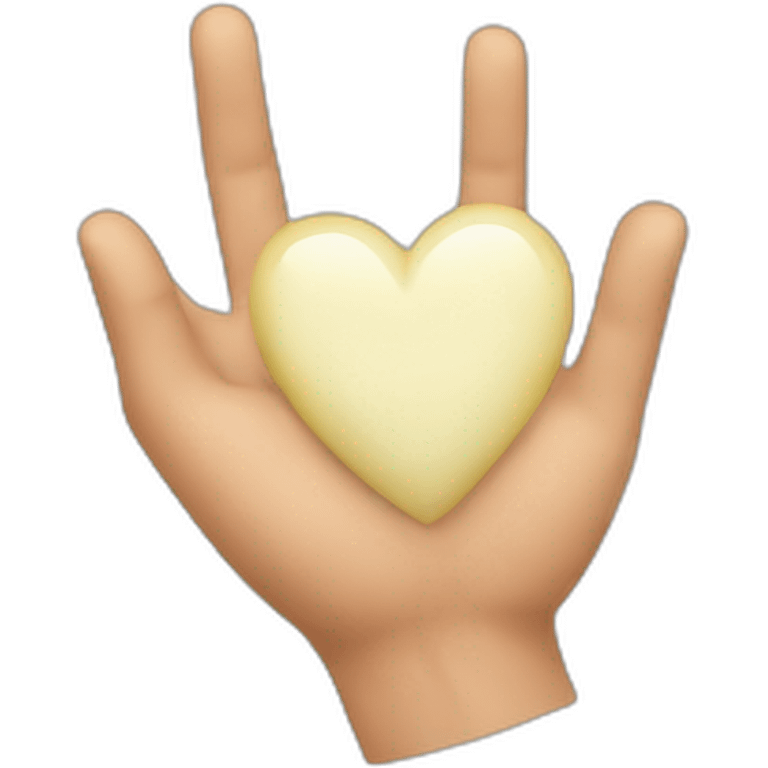 Coeur avec les mains  emoji