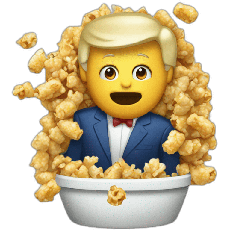 Donald tump mange du pop corn emoji