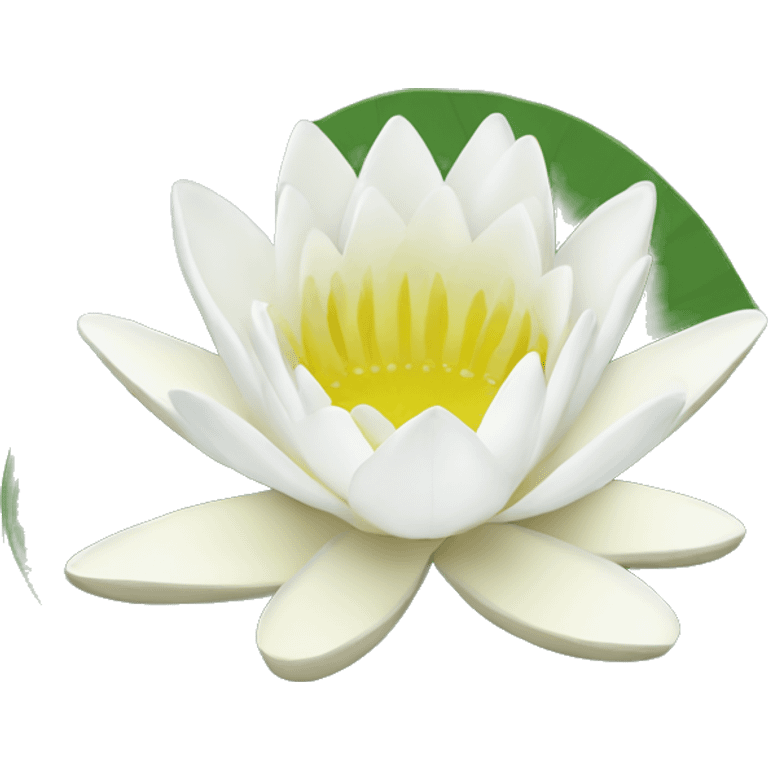 White Water lily emoji