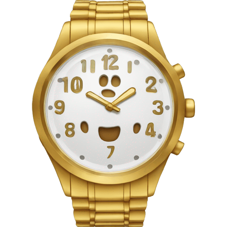 gold watch  emoji