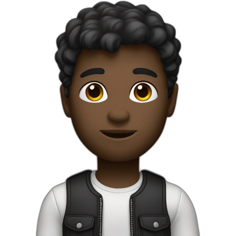 Memojimemoji boy noir dégradé emoji