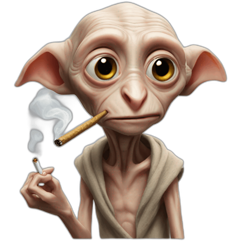 Dobby smoking emoji