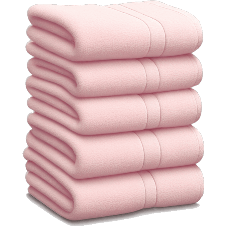 Light pink stacked towels emoji