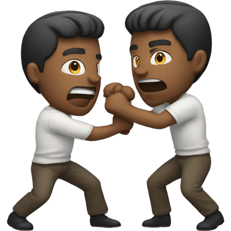 Two men fighting  emoji