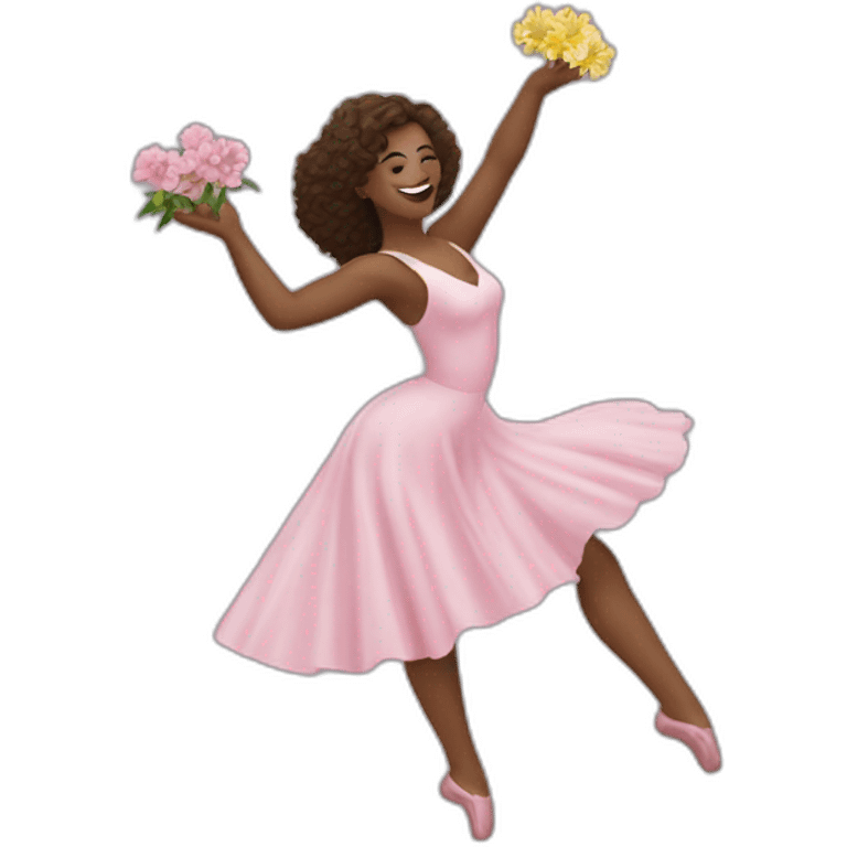 Dirty dancing avec des fleurs emoji