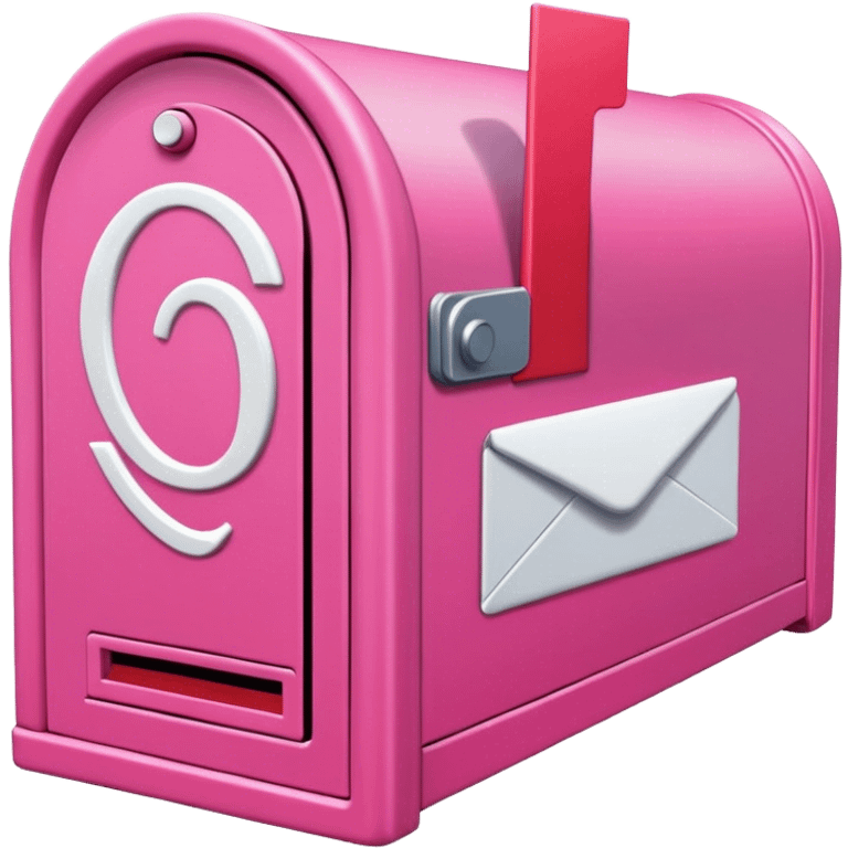 pink mailbox emoji