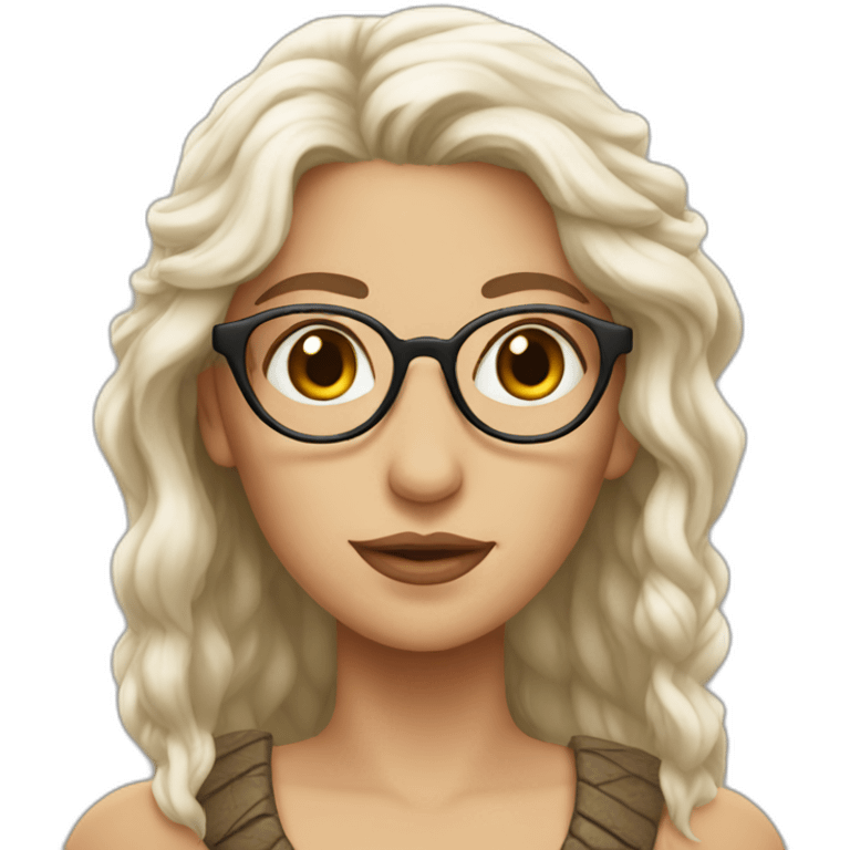 khaleesi with glasses emoji