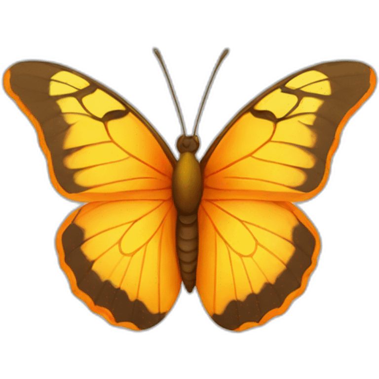 yellow and orange butterfly emoji