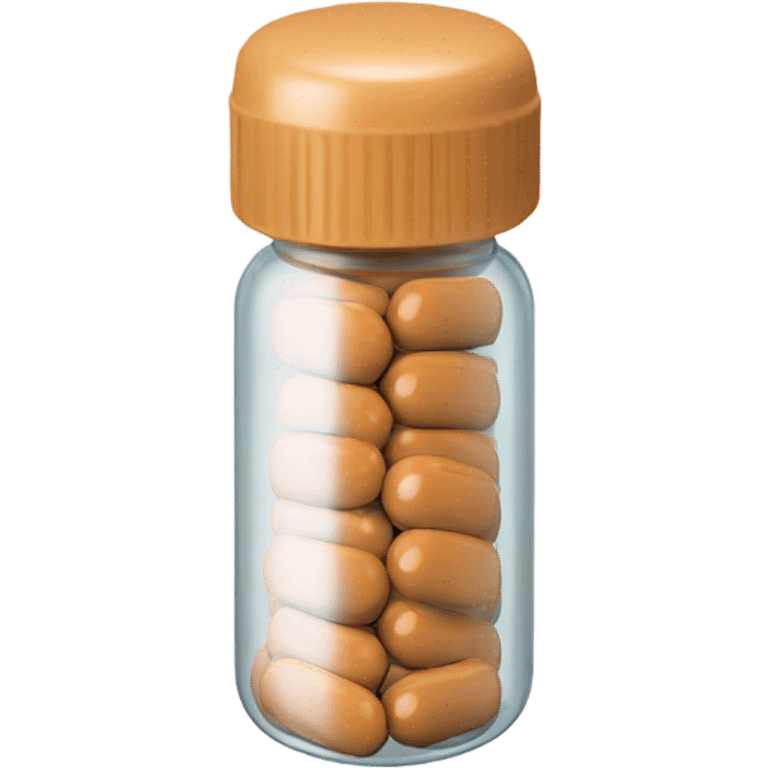 Tan pill bottle  emoji