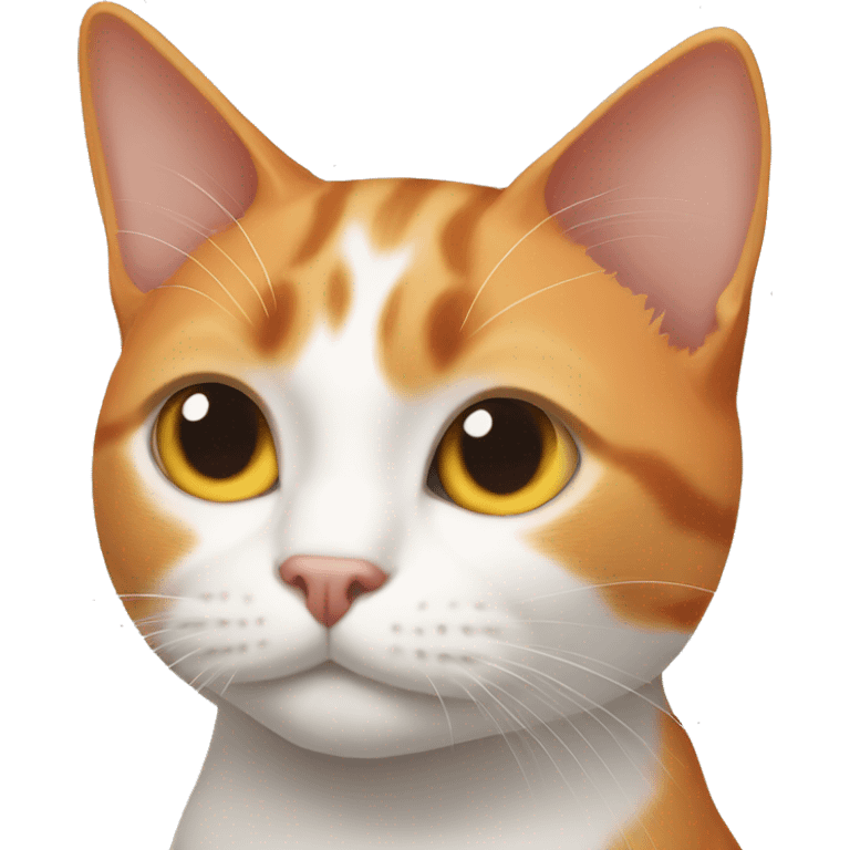 shorthair orange and white cat emoji