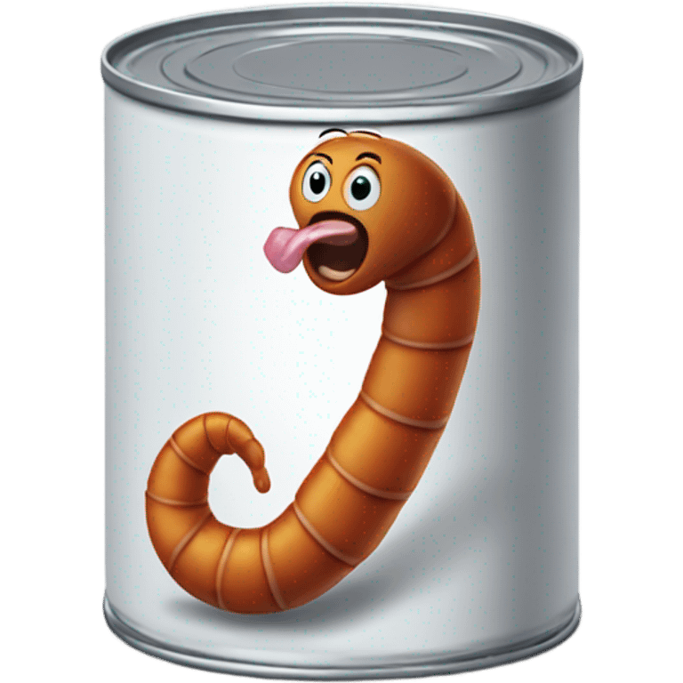 worms coming out of a can emoji