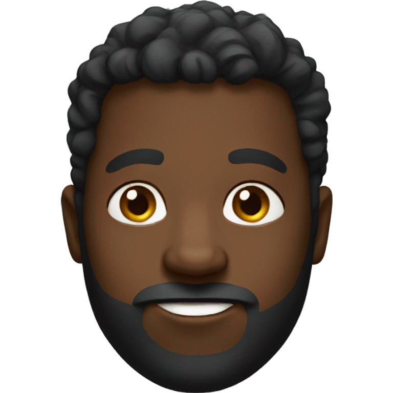 black guy short bear emoji