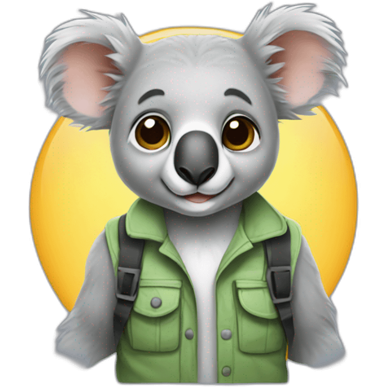 Koala programmer emoji