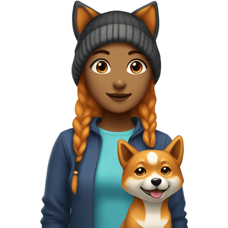 Shiba-inu girl emoji