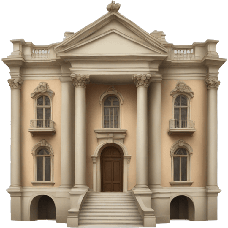 baroque building transparent background emoji