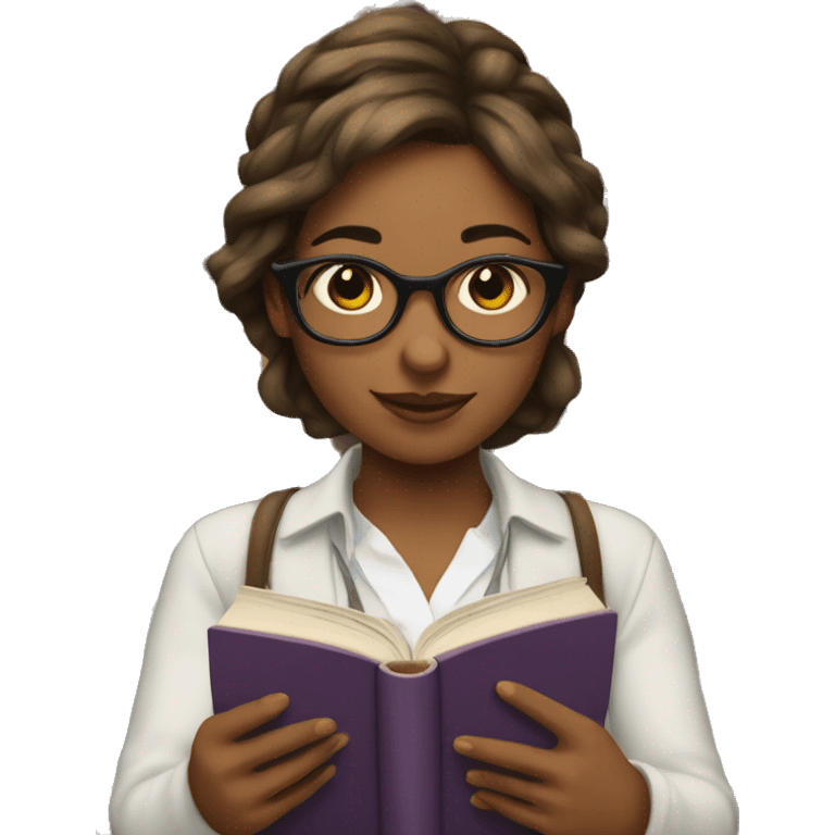 Bookish girlie emoji