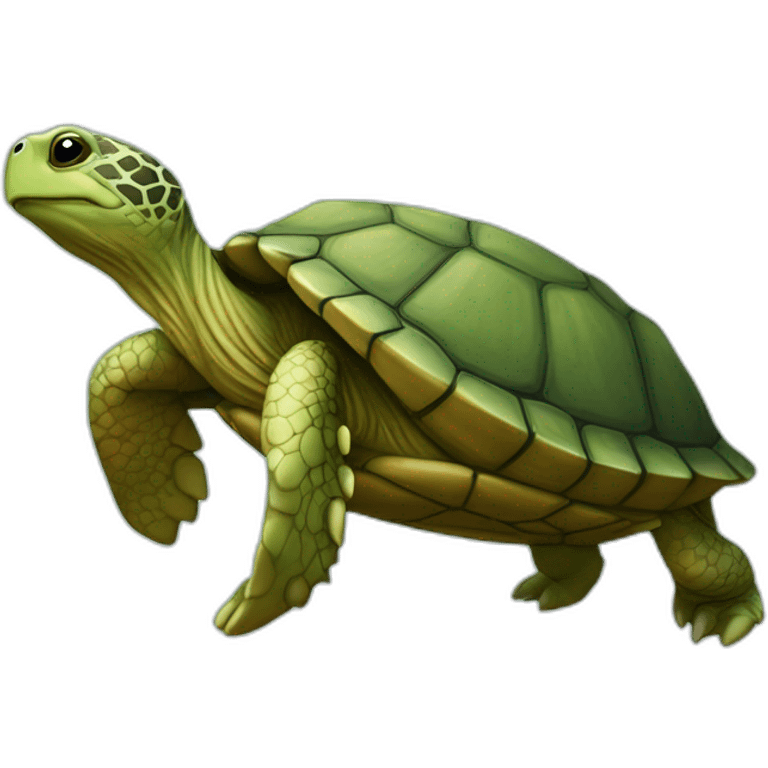 Tortue sur une tortue emoji