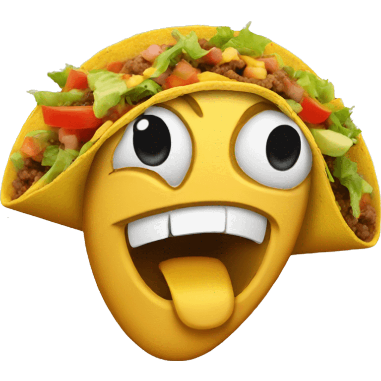 Donald trump as a taco emoji