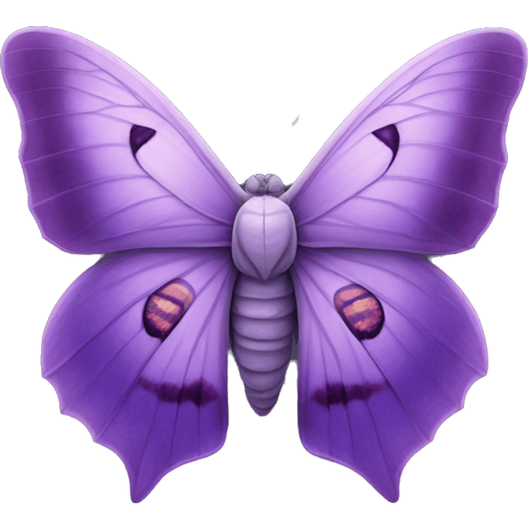 purple Lunar Moth emoji