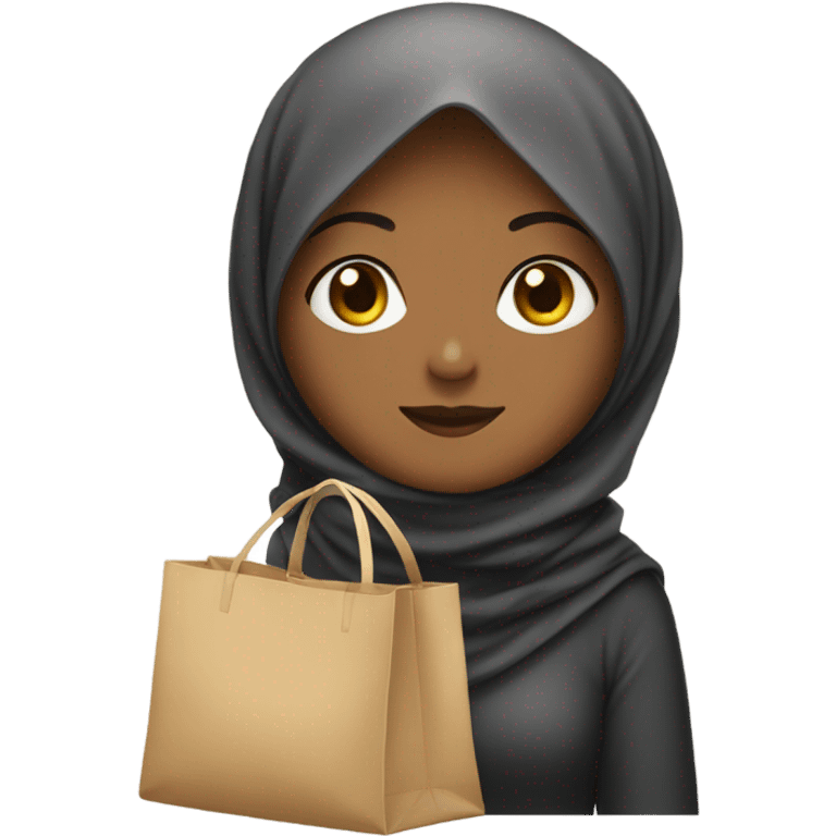 hijab girl in a bag emoji