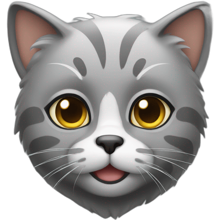 cat with gray hair emoji