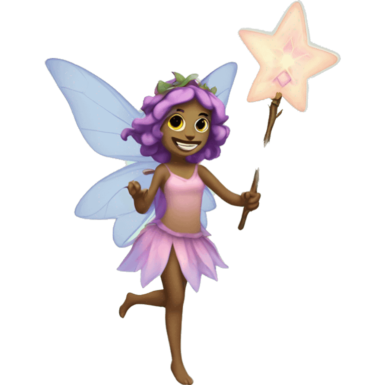 fairy with a text box coming from wand emoji