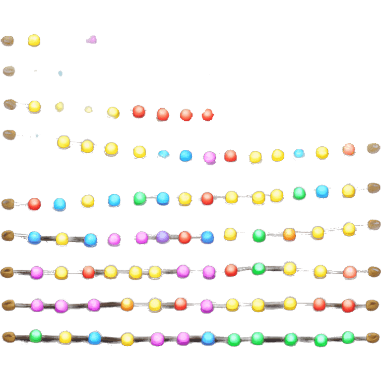 Strand of colourful lights  emoji