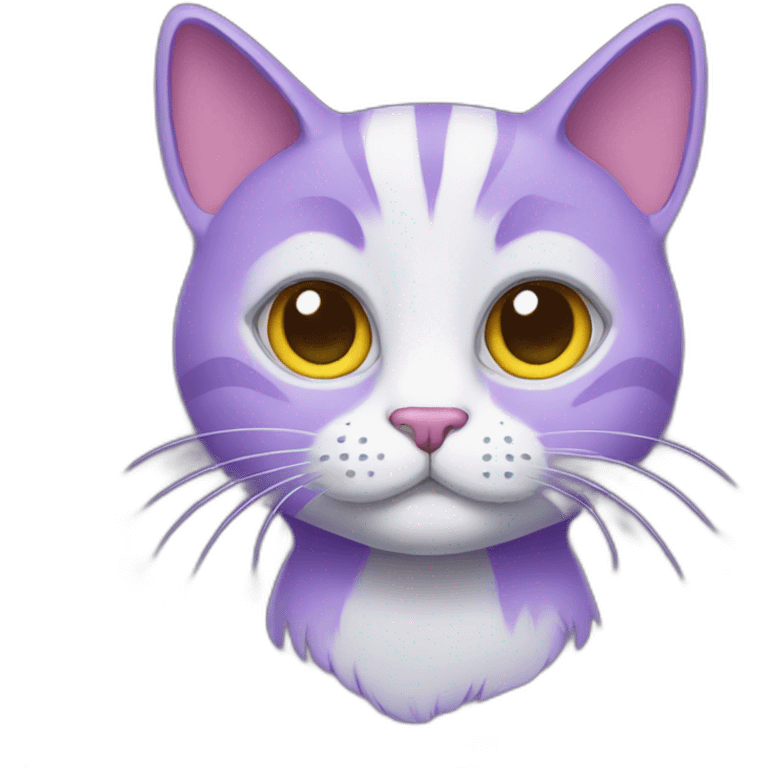 Purple cat emoji