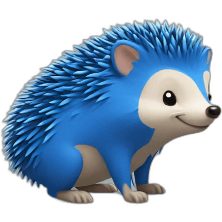 blue hedgehog heart emoji