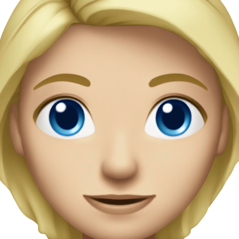 Pickleball lady blue eyes blonde hair  emoji