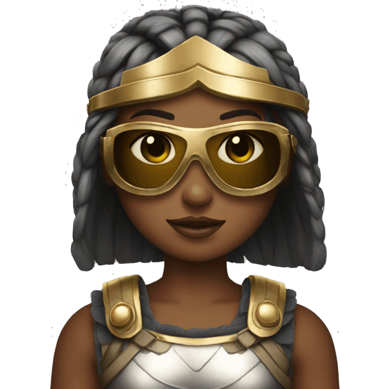 Girl gladiator with sunglasses  emoji