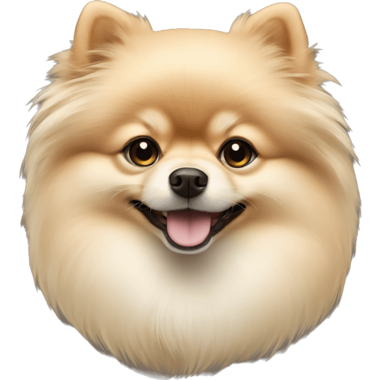 cream color pomeranian emoji