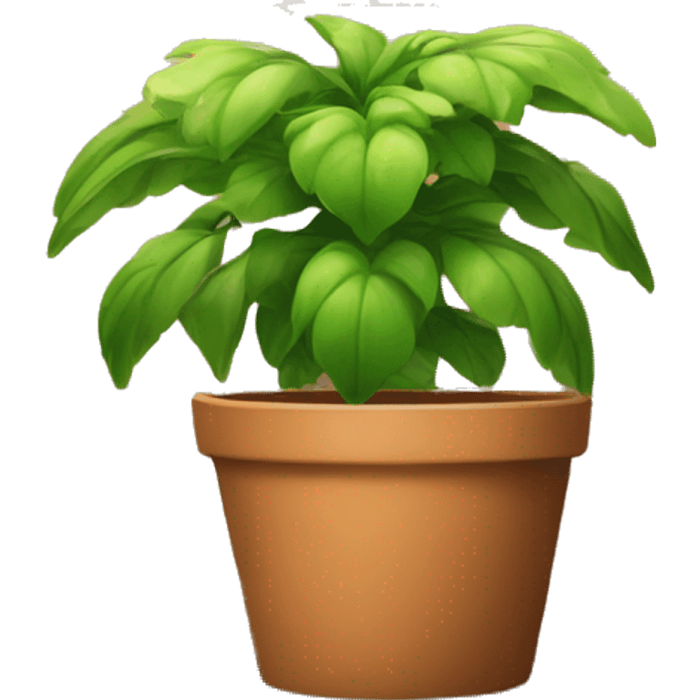 potted plant under the house roof emoji