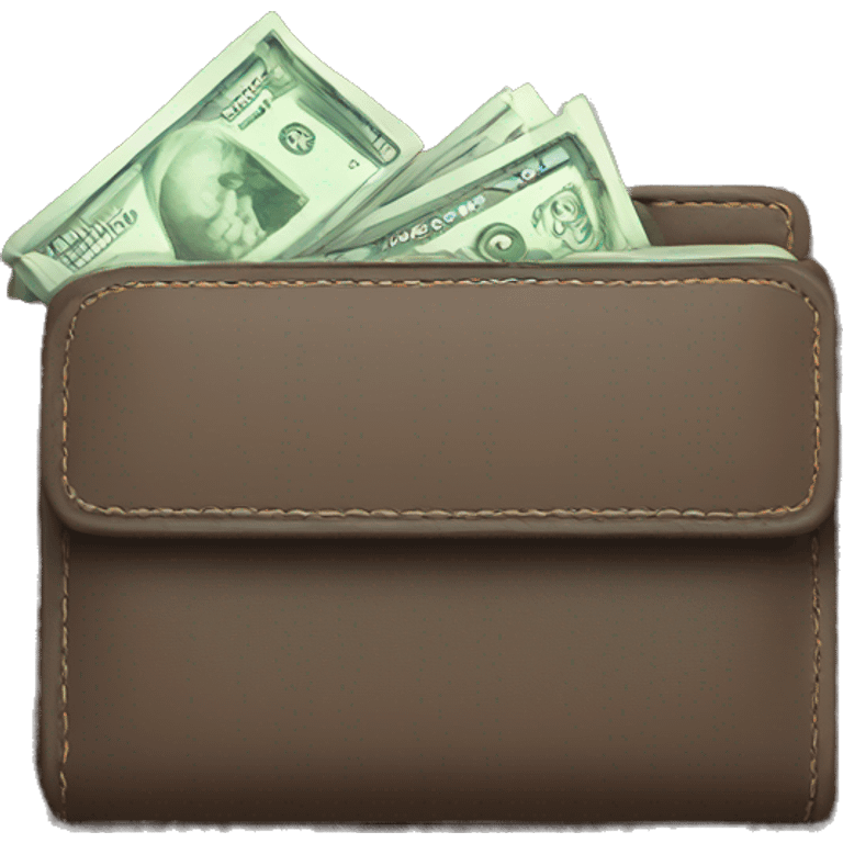 wallet with money emoji