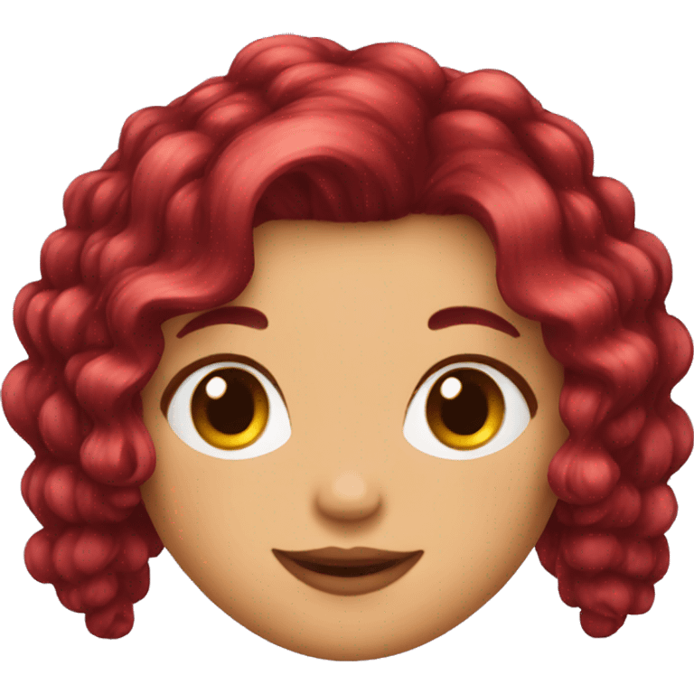 Cherry cola hair emoji