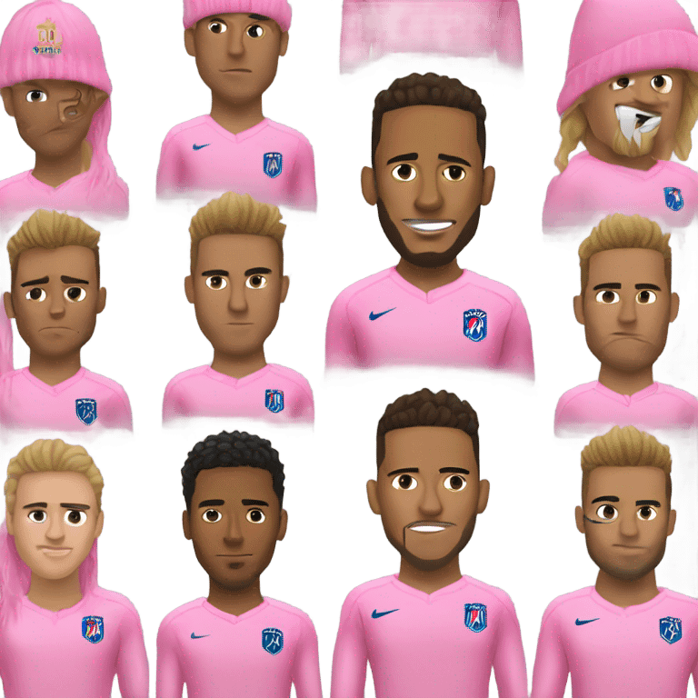 pink sweater on Neymar emoji