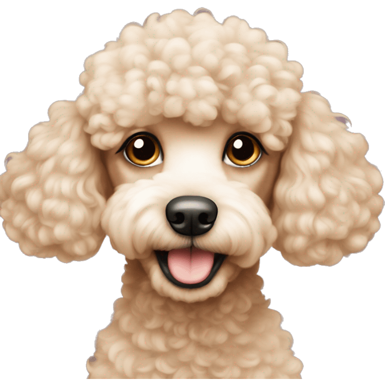 Poodle apricot emoji