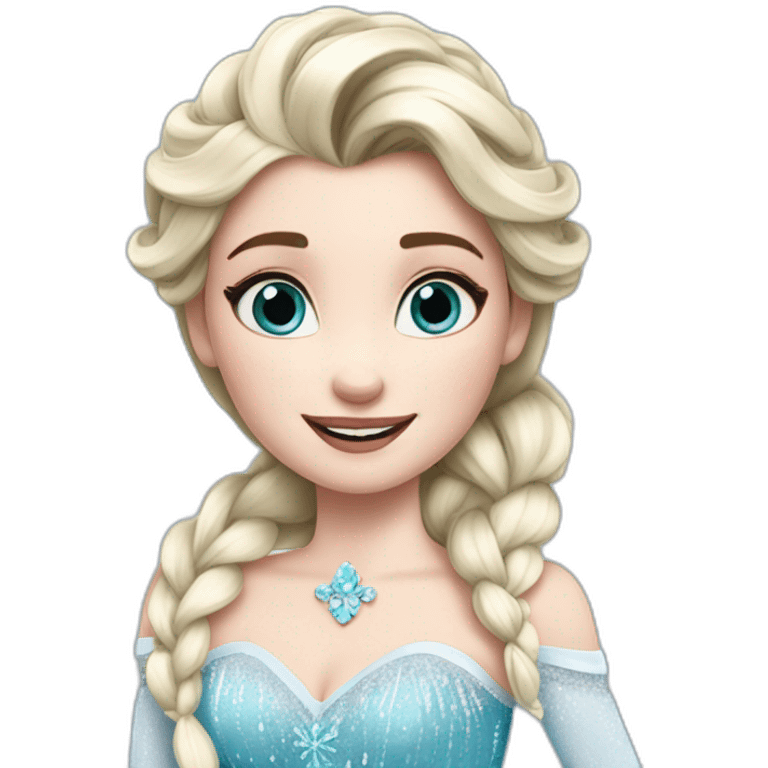 Elsa la reine des neiges emoji