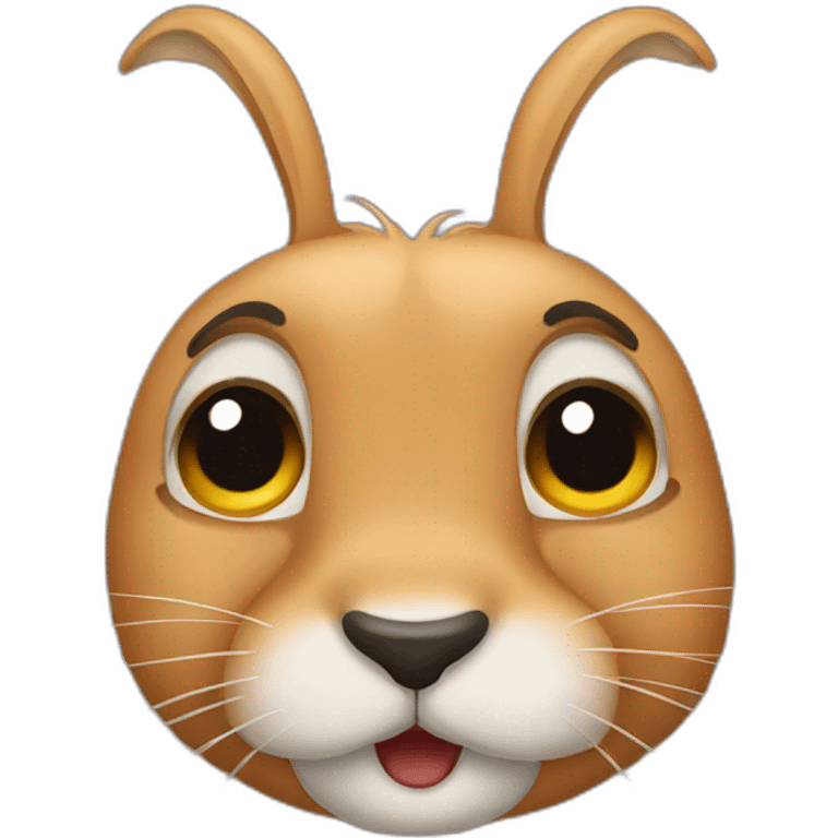 Hare emoji, crying emoji emoji