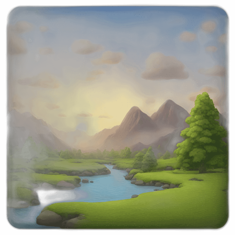 Beautiful landscape emoji