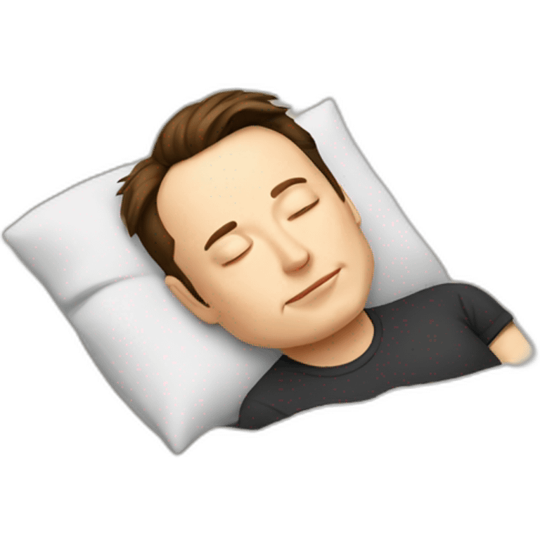 Sleeping elon musk emoji